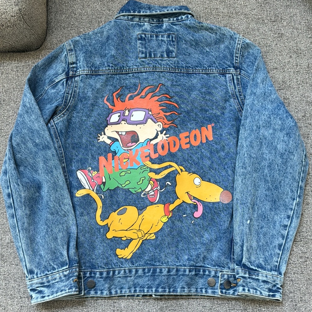 Members Only X Nickelodeon Men’s M Denim Jacket Rugrats Chuckie Finster
